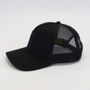 GH05- Black Classic Tucker Cap with Blue GOG Logo