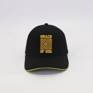 GH04- Black Diamond Baseball Cap with Yellow GOG Logo